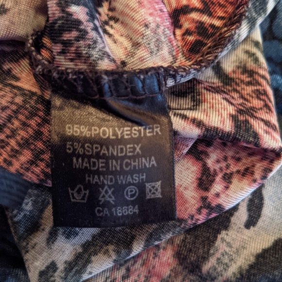 Maccine Embellished Multicolour Top w Patterns, Sparkles and Florals, Women XL - Picture 7 of 9